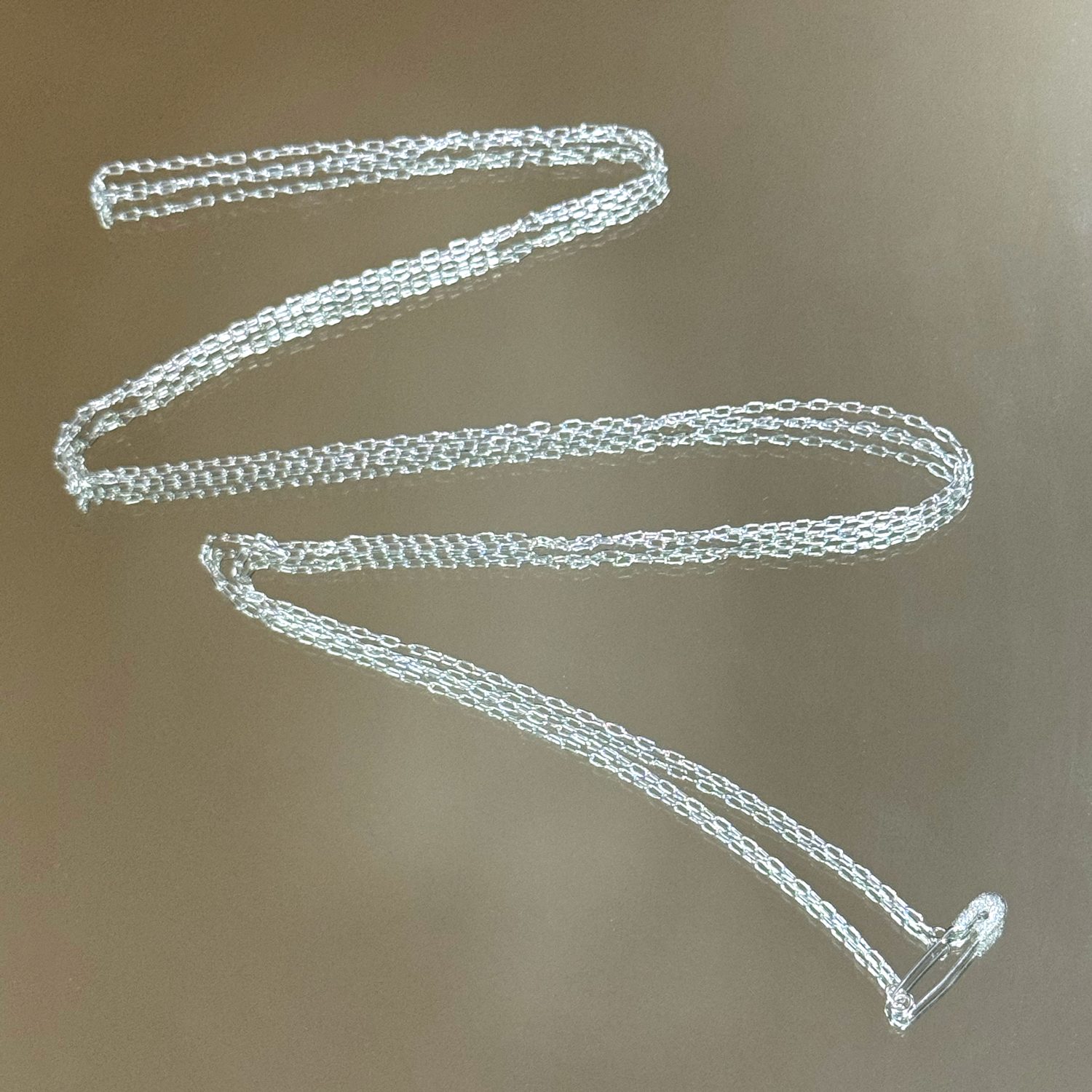 7.safety pinネックレス/sv925